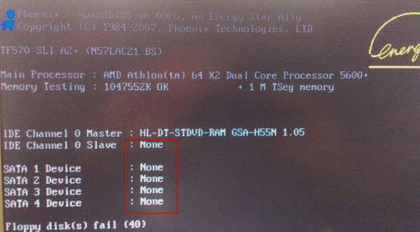   DISC BOOT FAILURE, INSERT SYSTEM DISK AND PRESS ENTER