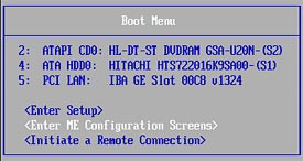    Boot Menu    