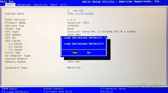   Load Optimized Defaults  BIOS